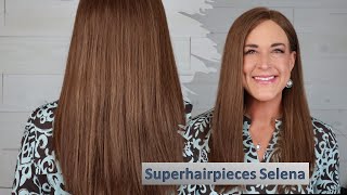 Superhairpieces Selena  Fully handtied Remy human hair wig in a large cap at an incredible price [upl. by Susejedairam943]