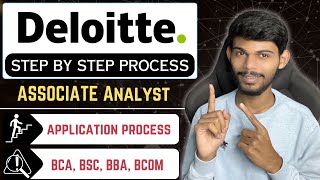 Deloitte Associate Analyst 2024  Application Process Step By Step  BSC BCA BBA BCom [upl. by Anella650]