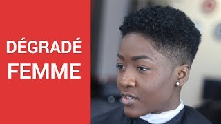 comment faire un dégradé court femme [upl. by Scandura980]