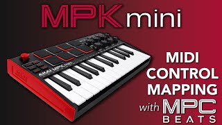 Akai Pro MPK Mini MK3  Hardware Setup amp Control Mapping in MPC Beats [upl. by Xanthus248]