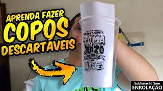 COMO FAZER COPOS DESCARTÁVEIS NO TRANSFER LASER  PRIMEIRO CONTATO COM PRIME [upl. by Ivgnout]