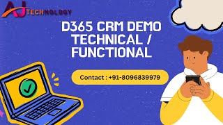 D365 CRM Demo By AJ Technologies [upl. by Manno]