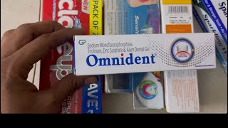 Omnident Toothpaste uses  price  composition  dose  side effects  review  in hindi [upl. by Roshelle]