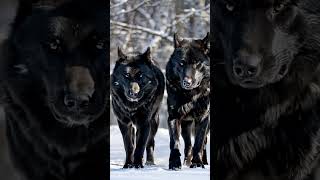 Dominance and Unity Black Alpha Wolves Lead the Pack [upl. by Assehc]