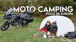 Motorcycle Adventure In Picos De Europa  Our Moto Camping Experience [upl. by Hux]