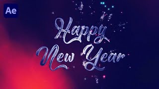 HAPPY NEW YEAR 2024  Greeting Animation in Adobe After Effects [upl. by Goldfarb]