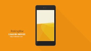 Xamarin Android Tutorial  RatingBar [upl. by Polito]