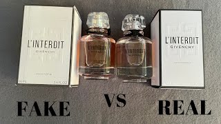 Fake vs Real Givenchy LInterdit Perfume 80 ML Eau De Parfum [upl. by Erminia]