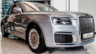 New AURUS Senat Russian Luxury Sedan Interior Exterior Details  OTO 13BX1 [upl. by Eenahpets]