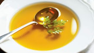 Consomme Clear Soup RecipeSlow CookingGood For The Sick And Kids Italian Brodo [upl. by Netsruk989]