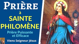 Prière à SAINTE PHILOMÈNE pour obtenir une grâce  Prière PUISSANTE et EFFICACE [upl. by Aielam242]