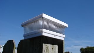 White Fence Post Solar Lights 5quot x 5quot [upl. by Ylime947]