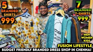 Cheapest Branded Dress Shop In Chennai  5 Branded Shirts at 999₹  Fushion LifeStyle [upl. by Aisak]