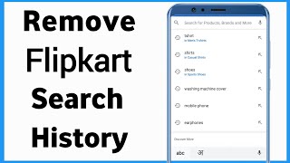 Remove Flipkart Search History  Flipkart Se Search History Kaise Delete Kare [upl. by Trebor]