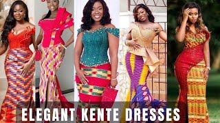 2024 Latest Traditional Kente Styles for EngagementsCute Kente Dress Styles for Elegant Ladies [upl. by Argela156]