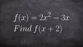 Learn to evaluate a function with a binomial expression [upl. by Alves]