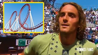 Stefanos Tsitsipas quotIts a Roller Coasterquot  Rome 2022 HD [upl. by Henghold]