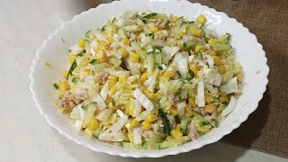 Delicious Tuna Salad Recipe Even a child can cook [upl. by Nerok]