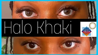 MY FAVORITE NATURAL COLOR CONTACTS FOR DARK EYES ColorCL Shop Halo Khaki [upl. by Dupuy]