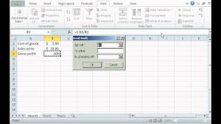 Excel Tip 4 Using Goal Seek to Calculate a Value [upl. by Noby364]