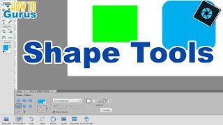 How To Use the Shape Tools Photoshop Elements [upl. by Leizo]