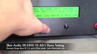 AMP DYNO TEST SMD AD1 Skar Audio SK35001D quot3500quot Watt Amplifier [upl. by Eilahtan970]