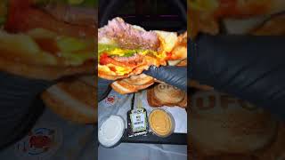 This UFO Burger is a musttry 🍔💫 asmr burger bubbletea mukbang [upl. by Ihtak305]