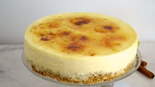 Tarta de crema catalana POR MENOS DE 3 EUROS ¡Super fácil y sin horno [upl. by Llebanna]