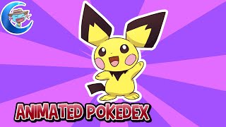 Animated Pokédex  Pichu [upl. by Ashmead]