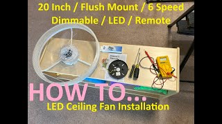 LED Ceiling Fan Installation DIY YouTube reptiles new electrical lighting shorts led amazon [upl. by Garret]