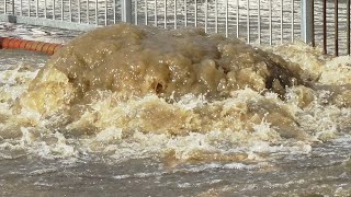 Flooding in Hastings town center  28 10 2023 [upl. by Narej]