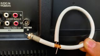 A piece of coaxial cable unlocks all TV channels  Antenna Booster [upl. by Gifferd]