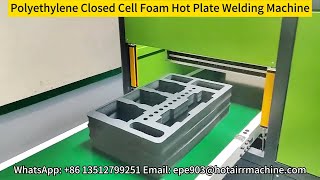 Polyethylene Closed Cell Foam Hot Plate Welding Machine [upl. by Anerb312]