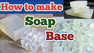 How to make transparent glycerin soap base  Diy crystal clear glycerin soap base  Diy soap base [upl. by Akima]