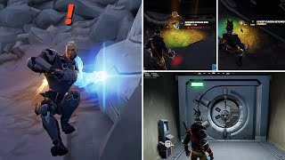 Fortnite Mythic Gunnars Stinger SMG amp Covert Cavern Vault Location Guide IO Brute Boss [upl. by Enomas]