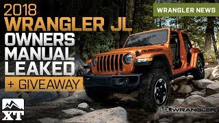 2018 Jeep Wrangler JL Owners Manual amp Guide Leaked [upl. by Iggy]