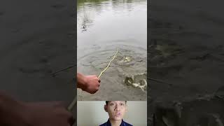 Cara mancing ikan dengan ranting bambu trending shortsvideo [upl. by Oby840]