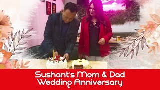 Sushants Mom And Dads Wedding Anniversary [upl. by Dnaletak]