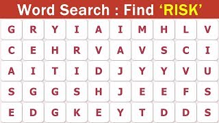 Word Search  It Is A Quiz To Find The Hidden Words [upl. by Eirrotal326]