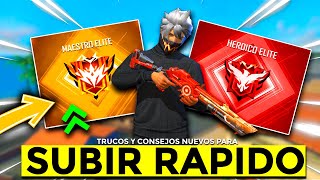 NUEVA FORMA DE SUBIR A HEROICO Y MAESTRO FREE FIRE 😳 Estrategia para ganar siempre sin perder puntos [upl. by Nnael201]