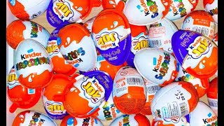 Kinder Surprise  ASMR video with kinder joy  Satisfying video with kinder joy [upl. by Akirdnwahs]