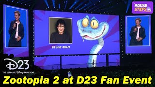 quotZootopia 2quot Details from Ginnifer Goodwin at D23 The Ultimate Disney Fan Event [upl. by Blight]