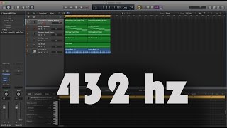 Logic Pro X  Convert your music to 432 hertz  SlickWidiT [upl. by Euqinom]