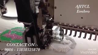 AJITCL SMART INTELLIGENT COMPUTERIZED BEAD EMBROIDERY MACHINE [upl. by Batchelor]