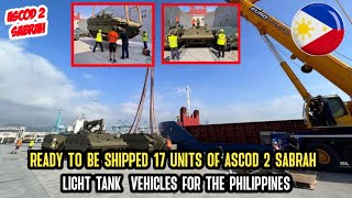 Good news  Ready to be shipped 17 Units of ASCOD 2 Sabrah Light Tank Vehicles for the Philippines [upl. by Jenette5]