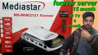 mediastar MS mini 2121 forever 15 mat forever 6 month apolo IP TVnew receiver new version new update [upl. by Nnaeilsel]