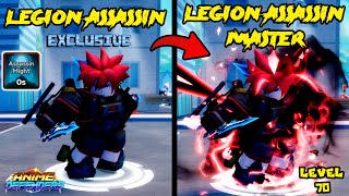 WISH LVL 70 LEGION ASSASSIN MASTER EXCLUSIVE UNIT SHOWCASE  ANIME DEFENDERS [upl. by Raven773]