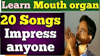 Mouth organ best songs for practice  For beginners [upl. by Einhorn]