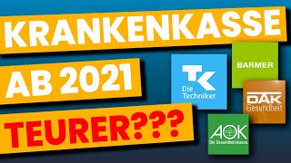 STEIGT der Krankenkassenbeitrag 2021 jetzt Krankenkasse wechseln [upl. by Ekalb477]