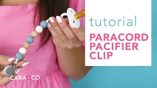 Tutorial  DIY Paracord Pacifier Clip [upl. by Lear]